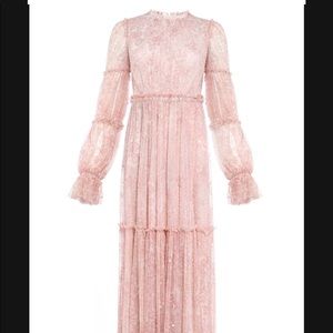 NEEDLE & THREAD Anya Embellished Pink Gown Sz 6